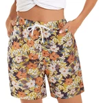 AUKUU Badeshorts Herren Schnell Trocknende Fünf-Punkt-Hose Beige/Mischfarben/Braun/Orange