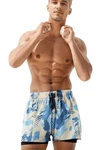 AUKUU Badeshorts Herren Badehose Hellblau/Blau