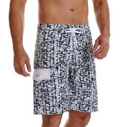 Badeshorts Sommer Herren modische Freizeit groe Gre Strandhose Laufsport Laufen Fnf-Punkt-Hose schnelltrocknende wasserdichte Hose