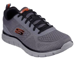 Skechers Slip-On Sneaker TRACK-LESHUR Dunkelgrau/Hellgrau/Grau/Dunkelblau