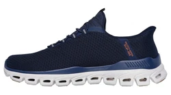 Skechers GLIDE-STEP Slip-On Sneaker Dunkelblau/Hellblau