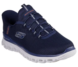 Skechers GLIDE-STEP Slip-On Sneaker Dunkelblau/Hellblau