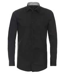 VENTI Businesshemd extra langer Arm uni Schwarz