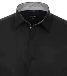 VENTI Businesshemd extra langer Arm uni Schwarz