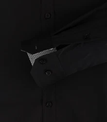 VENTI Businesshemd extra langer Arm uni Schwarz