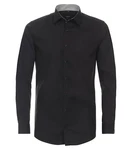 VENTI Businesshemd extra langer Arm uni Schwarz