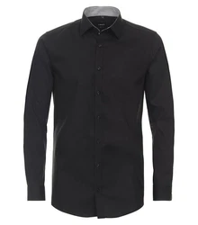 VENTI Businesshemd extra langer Arm uni Schwarz