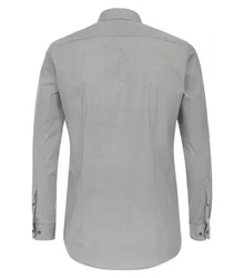 VENTI Businesshemd extra langer Arm Print Grau/Hellgrau/Dunkelgrau