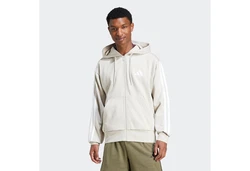 adidas Sportswear Sweatshirt 3S FL FZ HD Khaki/Beige/Hellgrau