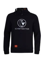 Schietwetter Rundhalspullover Rasmus Raubein Herren Schwarz/Dunkelblau/Lila/Weiß