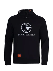 Schietwetter Rundhalspullover Rasmus Raubein Herren Schwarz/Dunkelblau/Lila/Weiß