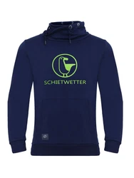 Schietwetter Rundhalspullover Rasmus Raubein Herren Dunkelblau/Hellblau/Blau