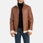 Valcuer 1887 Peter VC Lederjacke Braun/Beige/Creme