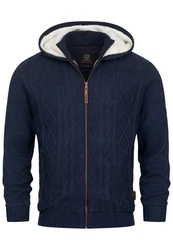 Indicode Sweatjacke INRandolph Hellblau/Dunkelblau/Blau