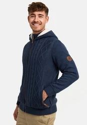 Indicode Sweatjacke INRandolph Hellblau/Dunkelblau/Blau