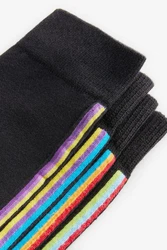 Next Basicsocken Signature Schwarz/Dunkelgrau