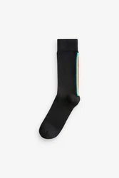 Next Basicsocken Signature Schwarz/Dunkelgrau