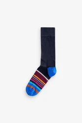 Next Basicsocken Signature Mischfarben/Dunkelblau