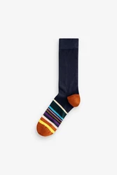 Next Basicsocken Signature Mischfarben/Dunkelblau