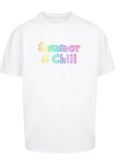 Merchcode T-Shirt Merchcode Herren Summer And Chill Rainbow Heavy Oversized Tee