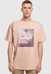 Merchcode T-Shirt Herren Rosa/Orange