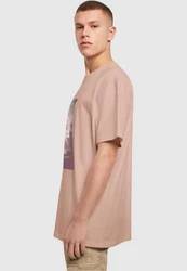 Merchcode T-Shirt Herren Rosa/Orange