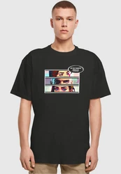 Merchcode T-Shirt Thinking Comic Heavy Oversized Tee Schwarz/Mischfarben
