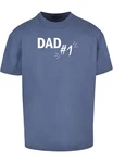 Merchcode T-Shirt Herren Fathers Day - Dad number 1 Heavy Oversize Tee Blau/Dunkelblau