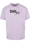 Merchcode T-Shirt Herren Fathers Day - Dad number 1 Heavy Oversize Tee Lila Merchcode T-Shirt Herren Fathers Day - Dad number 1 Heavy Oversize Tee Lila
