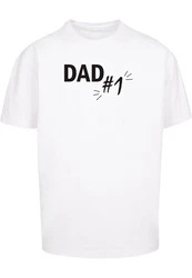 Merchcode T-Shirt Herren Fathers Day - Dad number 1 Heavy Oversize Tee Grau/Braun/Weiß/Creme/Grün