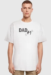 Merchcode T-Shirt Herren Fathers Day - Dad number 1 Heavy Oversize Tee Grau/Braun/Weiß/Creme/Grün