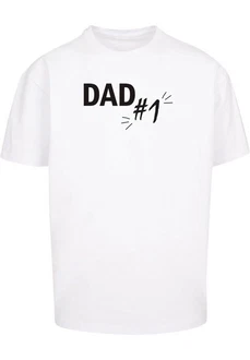 Merchcode T-Shirt Herren Fathers Day - Dad number 1 Heavy Oversize Tee Grau/Braun/Weiß/Creme/Grün