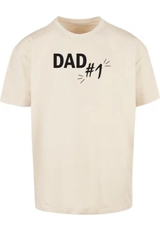 Merchcode T-Shirt Herren Fathers Day - Dad number 1 Heavy Oversize Tee Khaki/Beige/Gold