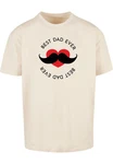 Merchcode T-Shirt Merchcode Herren Fathers Day - Best dad Heavy Oversize Tee Beige/Rot/Gold/Braun/Khaki