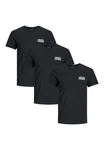 Jack & Jones T-Shirt 3er Pack Corp Schwarz/Dunkelgrau Jack & Jones T-Shirt 3er Pack Corp Schwarz/Dunkelgrau