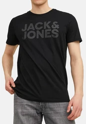 Jack & Jones T-Shirt 3er Pack Corp Schwarz/Hellblau/Dunkelgrün