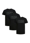 Jack & Jones T-Shirt 3er Pack Corp Schwarz/Dunkelgrün Jack & Jones T-Shirt 3er Pack Corp Schwarz/Dunkelgrün
