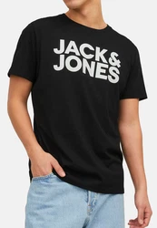 Jack & Jones T-Shirt 3er Pack Corp Schwarz