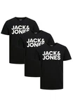 Jack & Jones T-Shirt 3er Pack Corp Schwarz Jack & Jones T-Shirt 3er Pack Corp Schwarz