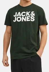 Jack & Jones T-Shirt 3er Pack Corp Dunkelgrün/Grün