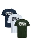 Jack & Jones T-Shirt 3er Pack Corp Dunkelgrün/Grün Jack & Jones T-Shirt 3er Pack Corp Dunkelgrün/Grün