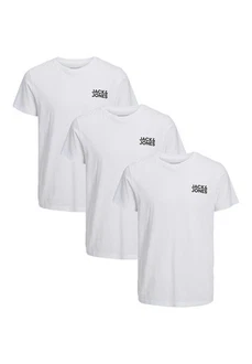 Jack & Jones T-Shirt 3er Pack Corp Weiß/Dunkelblau/Grau