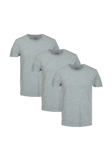 Jack & Jones T-Shirt 3er Pack Basic Grau/Hellgrau