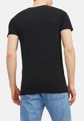 Jack & Jones T-Shirt 3er Pack Basic Dunkelblau/Schwarz