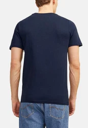 Jack & Jones T-Shirt 3er Pack Basic Schwarz/Hellblau/Silber/Mischfarben/Dunkelblau