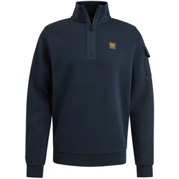 Sweatshirt Half zip collar interlock jersey