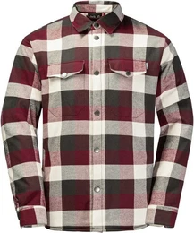 Fleecejacke FELSENWEG INS SHIRT M CORDOVAN RED CHEC