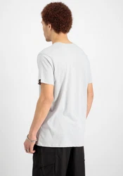 Alpha Industries Rundhalsshirt Basic T Grau/Hellgrau