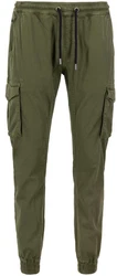Alpha Industries Cargohose Cotton Twill Jogger Dunkelgrün/Khaki/Grün