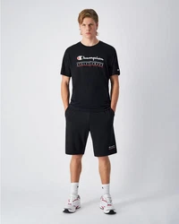 Champion Sweatshorts Schwarz/Beige